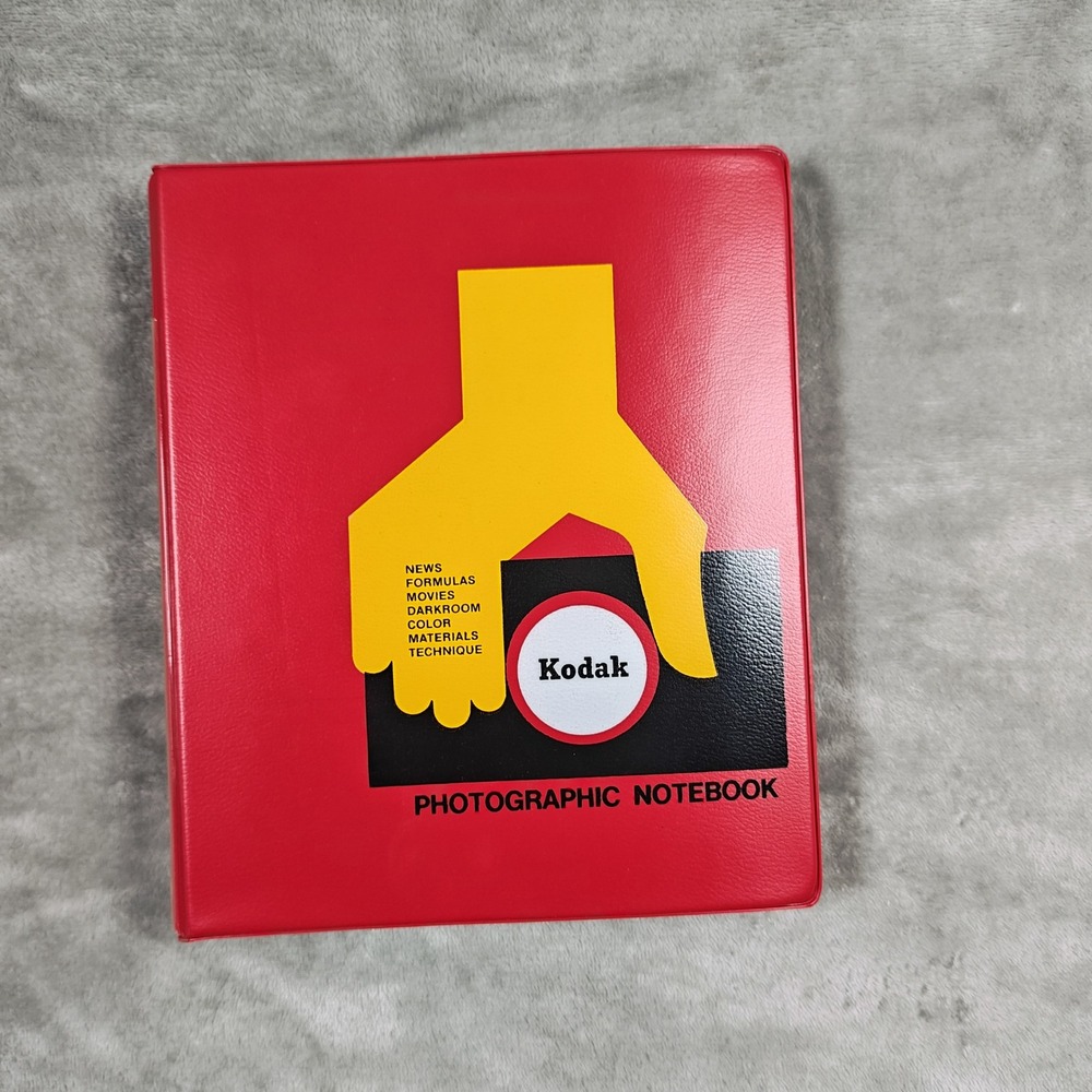 Vintage Kodak Photographic Notebook Lot Of 8 Photography Data Books 70s Binder
